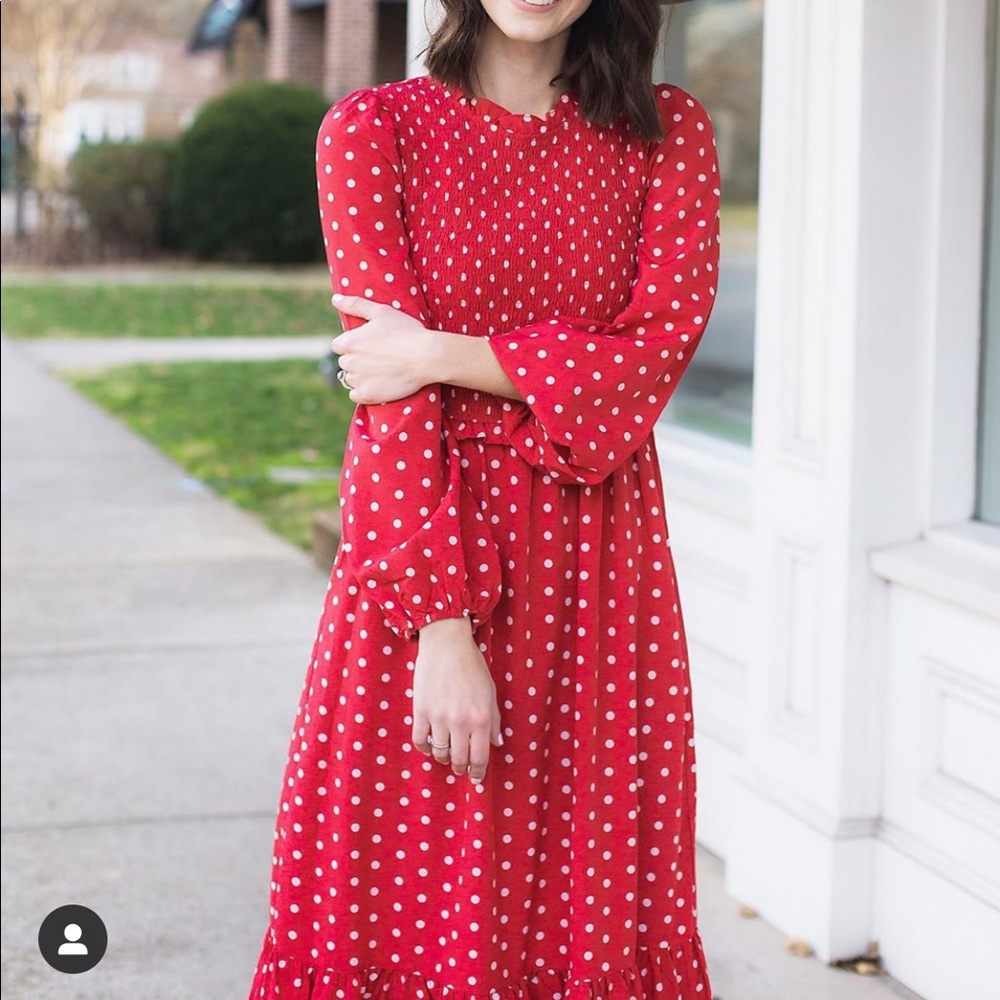 Midi Peasant Dress size S
